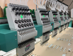 Various embroidery machines